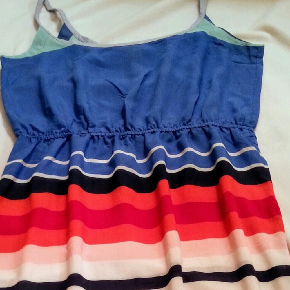 Nautica: Multicolored Maxi Tank Dress View 2